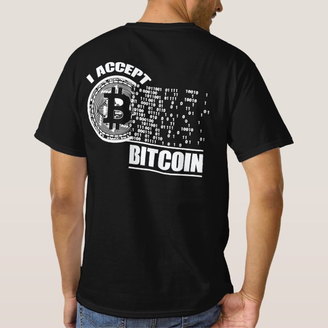 T-shirt J'Accepte Bitcoin Crypto (Dos)