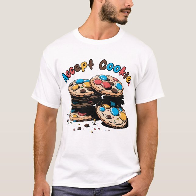 T-shirt J'accepte les cookies (Devant)