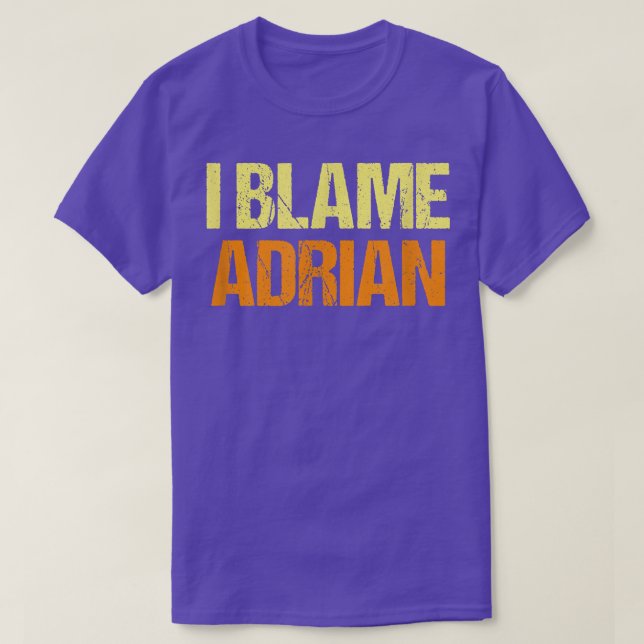 T-shirt J'Accuse Adrian Funny Amis Humour Buddy Le Savoir  (Design devant)