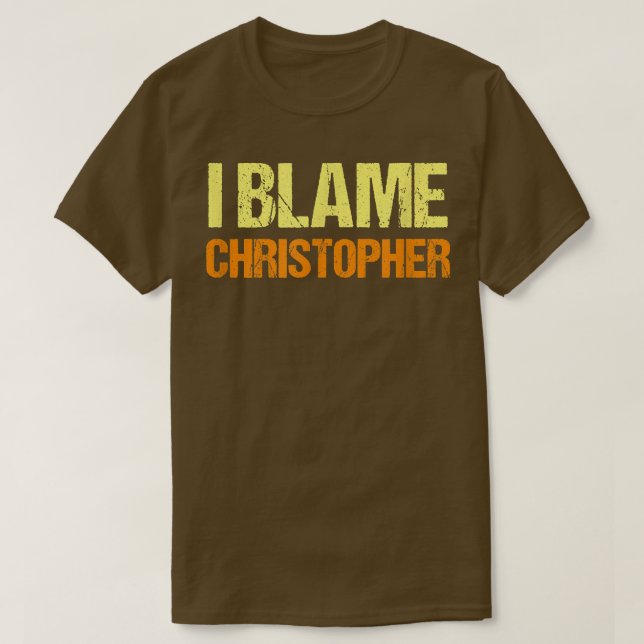 T-shirt J'accuse Christopher Funny Friends Humour Buddy Kn (Design devant)