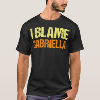 T-shirt J'accuse Gabriella Funny Friends Humour Buddy Sais