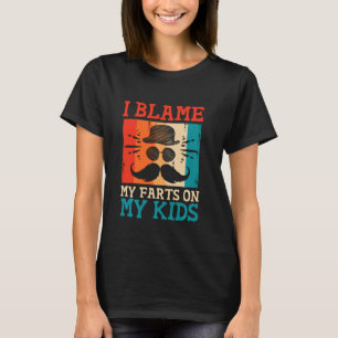 T-shirt J'accuse mes parts sur mes enfants papa Jouer papa