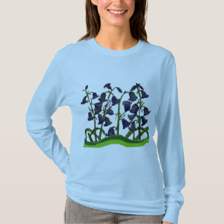 T-shirt Jacinthes des bois sur la longue chemise de la