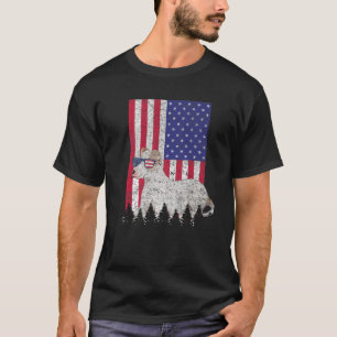 T-shirt Jack Chi Patriotic Dog USA Pride Drapeau américain
