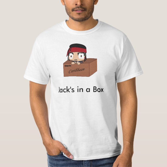 T-shirt Jack dans une boîte (Devant)