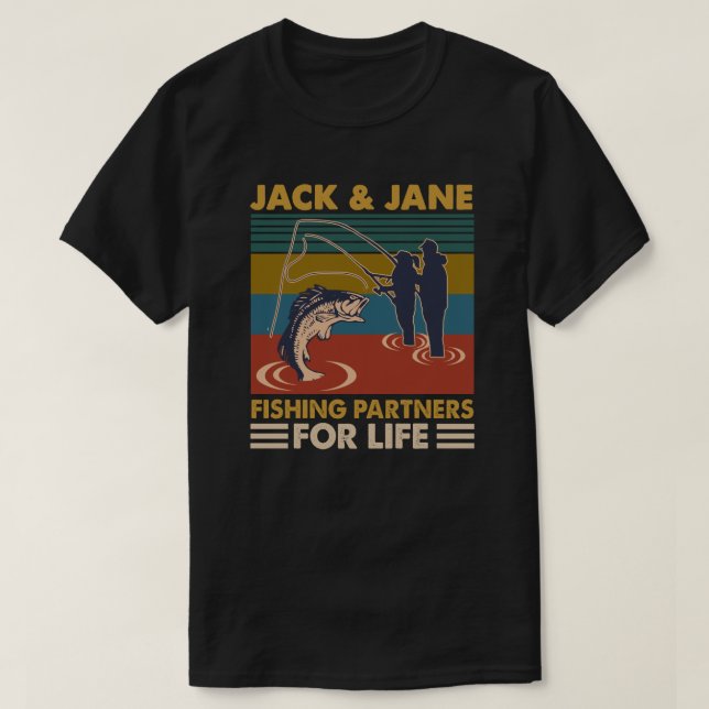 T-shirt Jack Et Jane Fishing Shirt (Design devant)