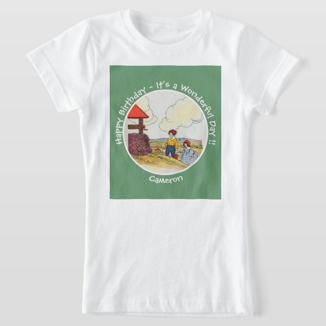 T-Shirt Jack et Jill Mother Goose Articles de fête d'anniv (Poser)