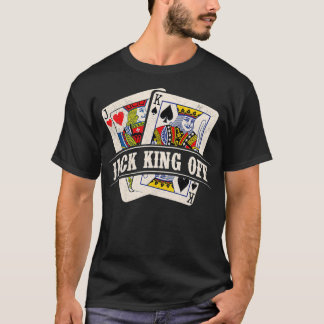 T-shirt Jack King Off Poker Card Joueur Casino Gambler Ga