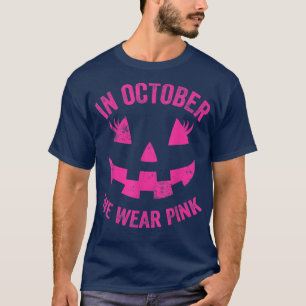 T-shirt Jack-o'-lantern Citrouille En Octobre Nous Portons