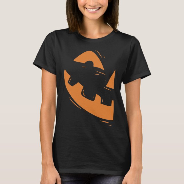T-shirt Jack-O-Lantern Citrouille Face Halloween Matching  (Devant)