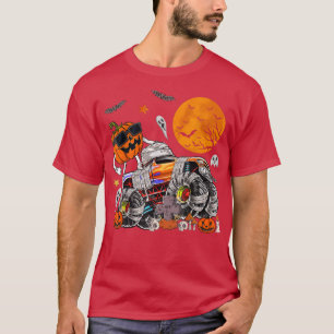 T-shirt Jack-o'-lantern Citrouille Halloween Monster Truck
