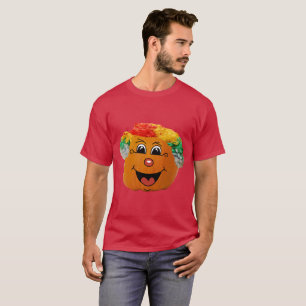 T-shirt Jack o' Lantern Clown Face, Citrouille d'Halloween