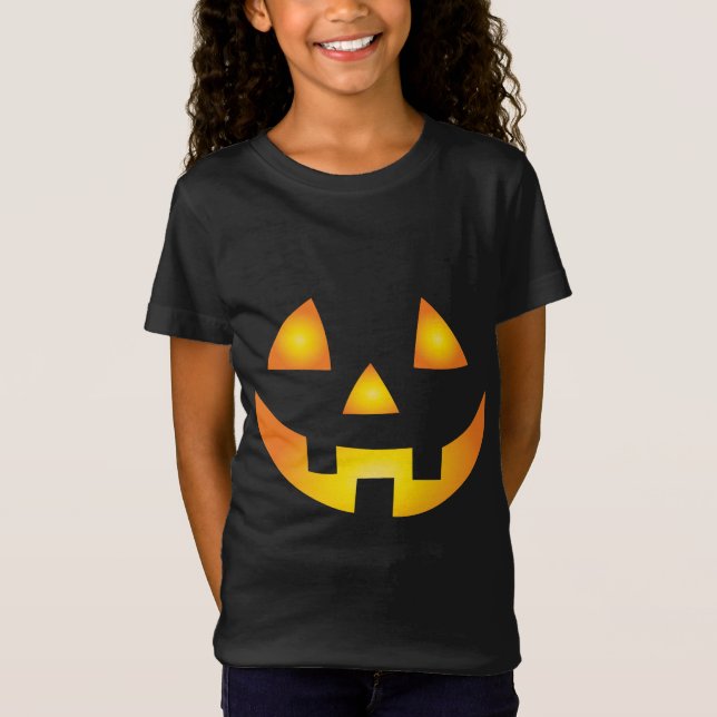 T-Shirt Jack-o'-lantern Déplaisant Citrouille face Hallowe (Devant)