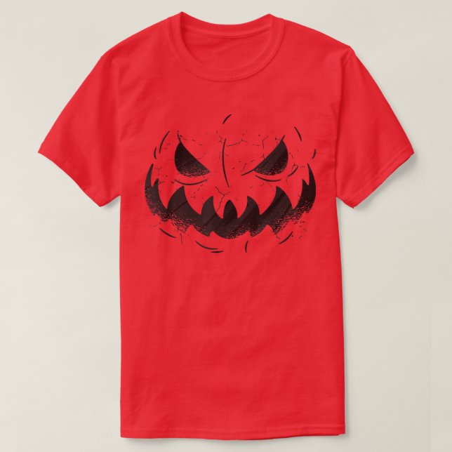 T-shirt Jack-o'-lantern Face Citrouille Eyelashes Hallowee (Design devant)