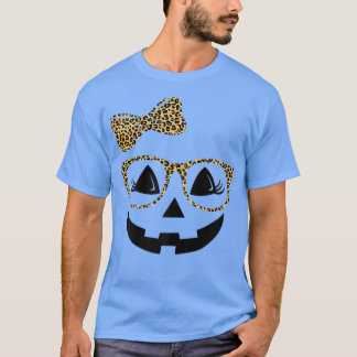 T-shirt Jack-o'-lantern Face Citrouille Hallowen Empreinte