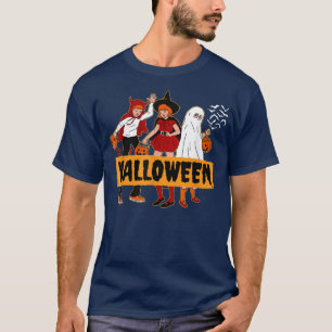 T-shirt Jack-o'-lantern Face de Citrouille sculpté de la b