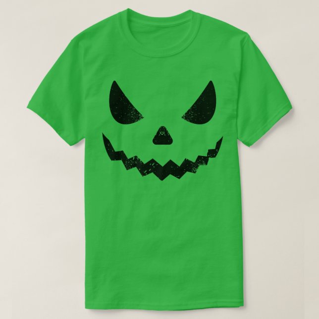 T-shirt Jack-o'-lantern géant Face effrayant Citrouille d' (Design devant)