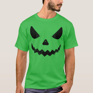 T-shirt Jack-o'-lantern géant Face effrayant Citrouille d'
