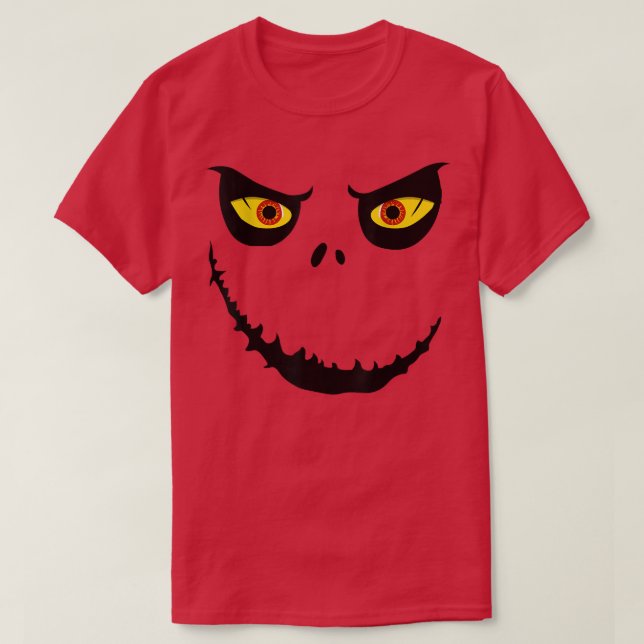 T-shirt Jack-o'-lantern Halloween Eyelashes Citrouille de  (Design devant)