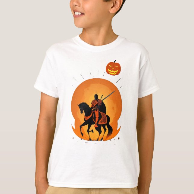 T-shirt Jack-o'-lantern Knight (Devant)