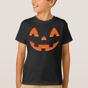 T-shirt Jack-o’-Lantern Orange Eyes & Mouth - Halloween