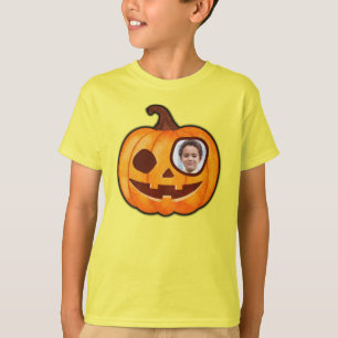 T-shirt Jack-o'-lantern photo personnalisée mignon monstre