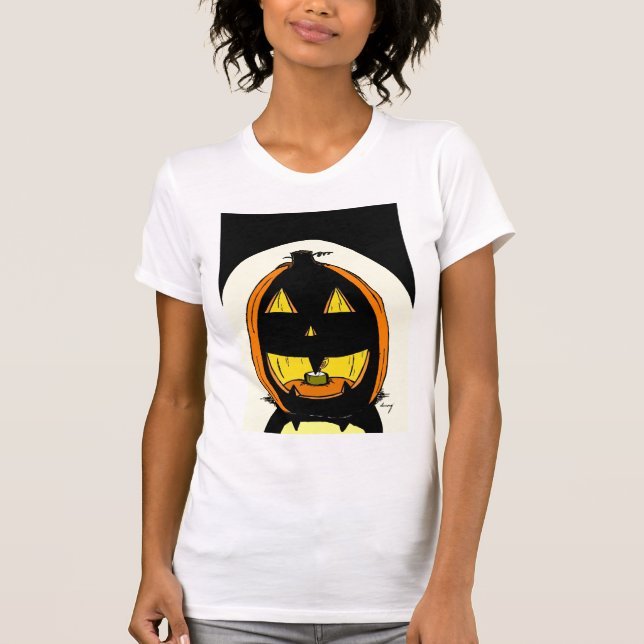 T-shirt Jack o' Lantern pour femmes Décontracté Sc (Devant)