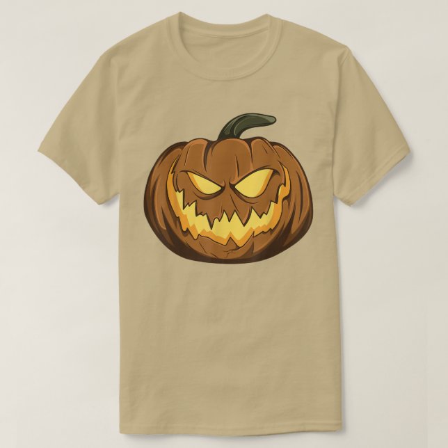 T-shirt Jack o Lantern Pumpkin Boys, Girls, Men, Women Hal (Design devant)