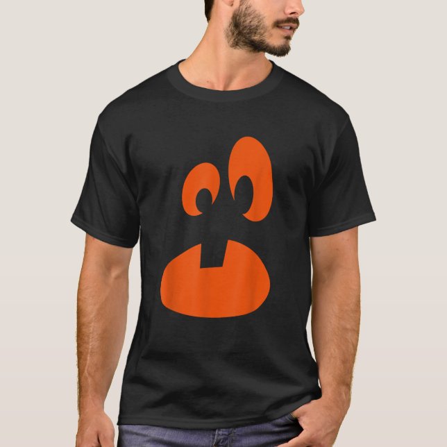 T-shirt Jack O Lantern Pumpkin Face Funny Halloween Costum (Devant)