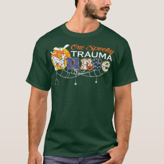 T-shirt Jack O Lantern Pumpkin One Spooky Trauma Nurse Hal