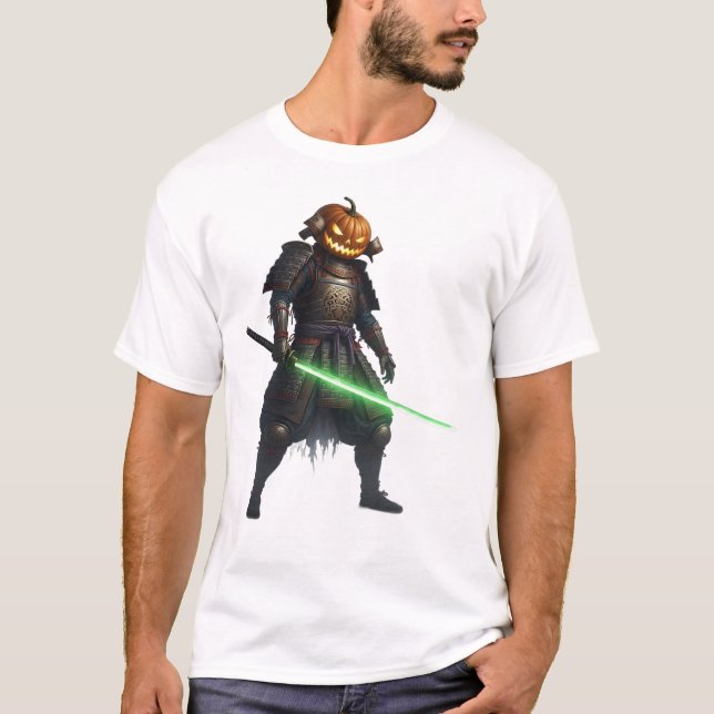 T-shirt Jack-o'-lantern Samurai (Devant)