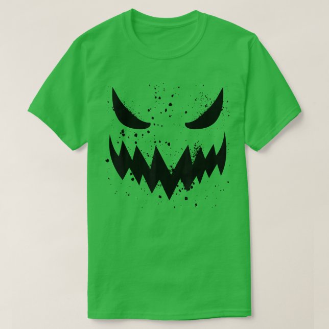 T-shirt Jack-o'-lantern Scary Citrouille Face Drôle Hallow (Design devant)