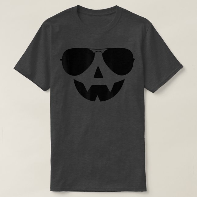 T-shirt Jack O Lantern Visage de citrouille Halloween  (Design devant)