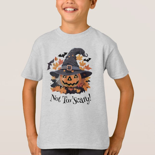 T-shirt Jack-o-lanterne en sorcière Casquette Halloween (Devant)