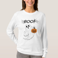 Jack-o’ lanterne et un fantôme blanc Boo Halloween