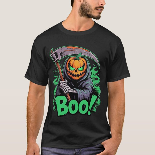 T-shirt Jack-O-Reaper Halloween (Devant)