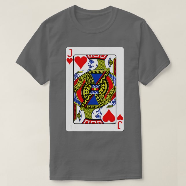 T-shirt Jack Of Hearts Jeu Carte Saint Valentin Costume (Design devant)
