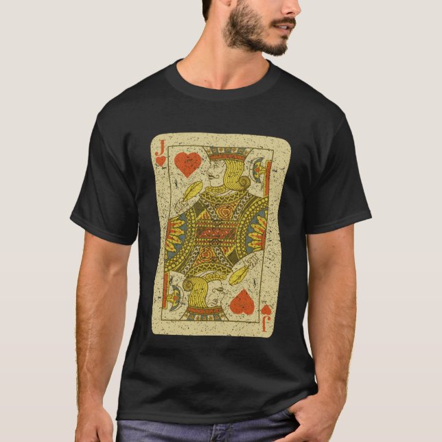 T-shirt Jack Of Hearts Playing Card (Devant)