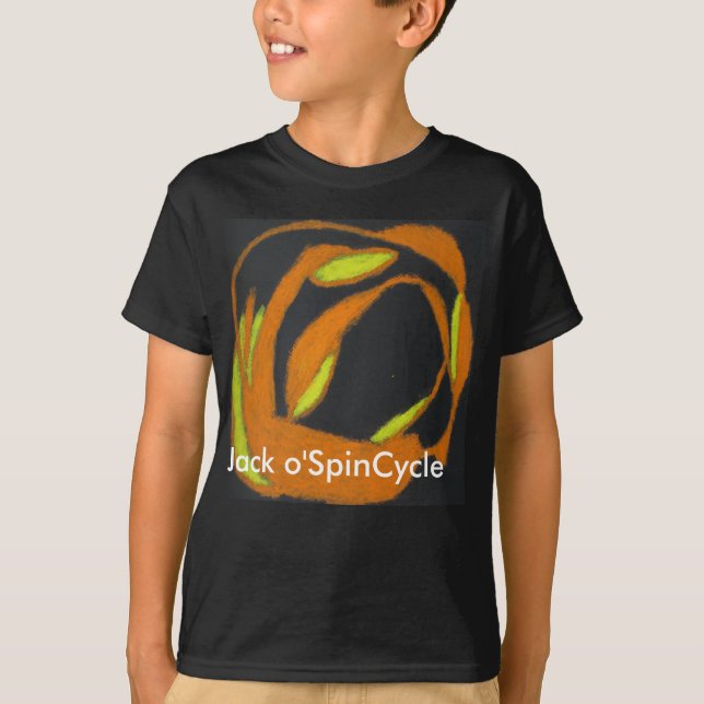 T-shirt Jack o'SpinCycle Halloween Tee unique (Devant)
