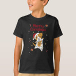 T-shirt Jack Russel Christmas Dog Winter Animals Dogs<br><div class="desc">The Jack Russel dog at Christmas with fairy lights. Funny animals with gifts and snow for the holidays. Also funny for Christmas in July. Dogs are cute animals and are perfect for Christmas.</div>