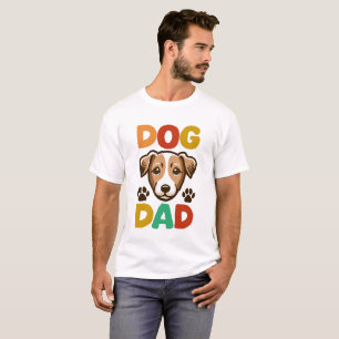 T-shirt Jack Russel Terrier Papa Typographie