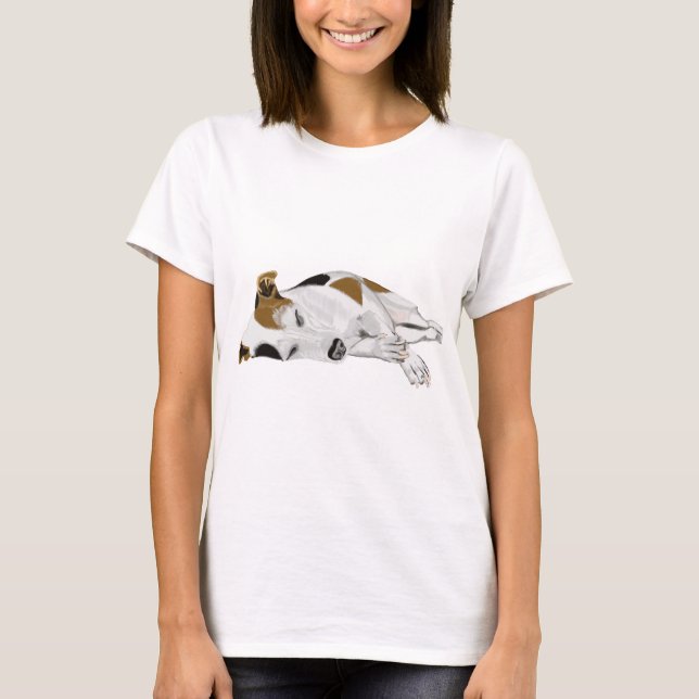 T-shirt Jack Russell endormi (Devant)