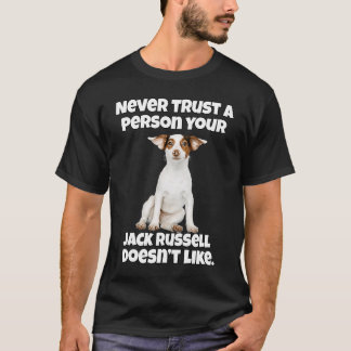 T-shirt Jack Russell Propriétaire Ne Faites Jamais Confian
