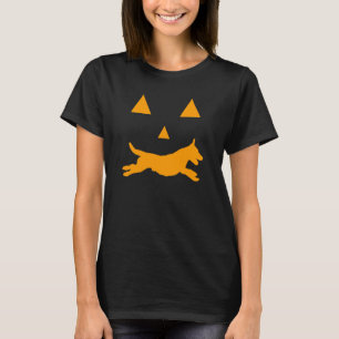 T-shirt Jack Russell Terrier Halloween Visage Effrayant Ch