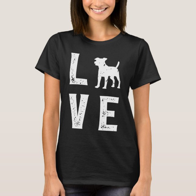 T-shirt Jack Russell Terrier Love (Devant)