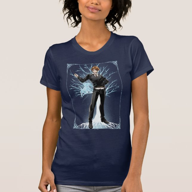 T-shirt Jack Russell Terrier Patronus d'Anime Ron Weasley (Devant)