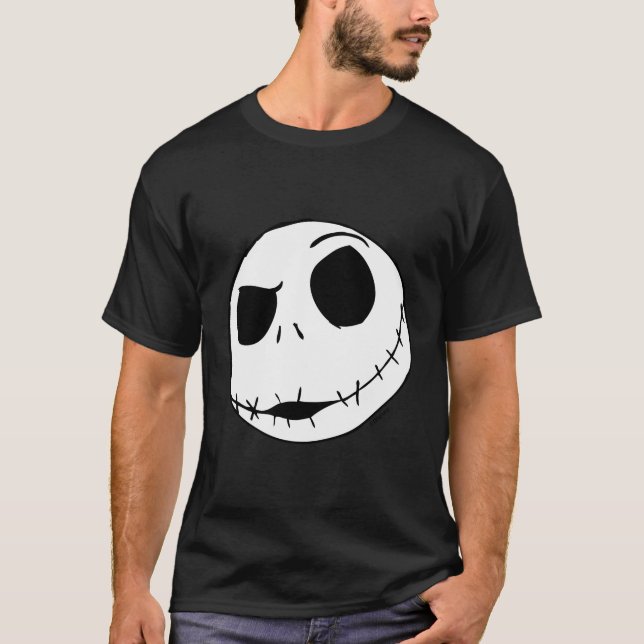 T-shirt Jack Skellington Face (Devant)