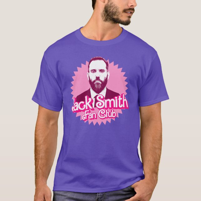 T-shirt Jack Smith Fan Club en rose (Devant)
