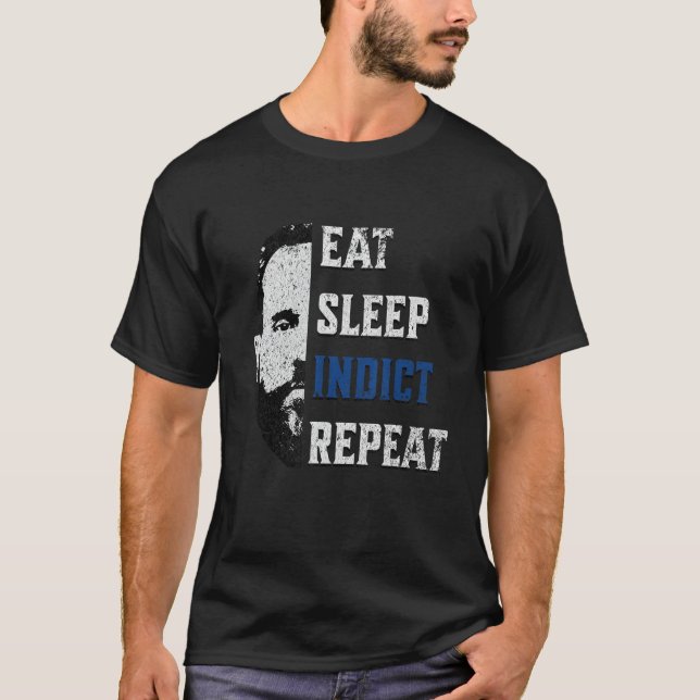 T-shirt Jack Smith Mange Sommeil Indicateur Répéter Mème D (Devant)