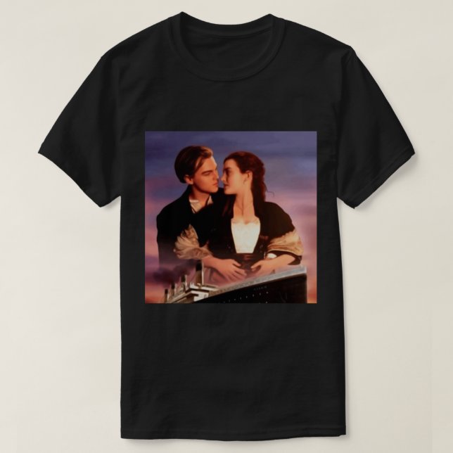 T-shirt Jack Titanic Movie et oreiller à lancer Rose (Design devant)
